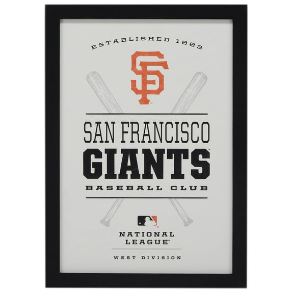 San Francisco Giants 10'' x 14'' Team Framed Wood Sign