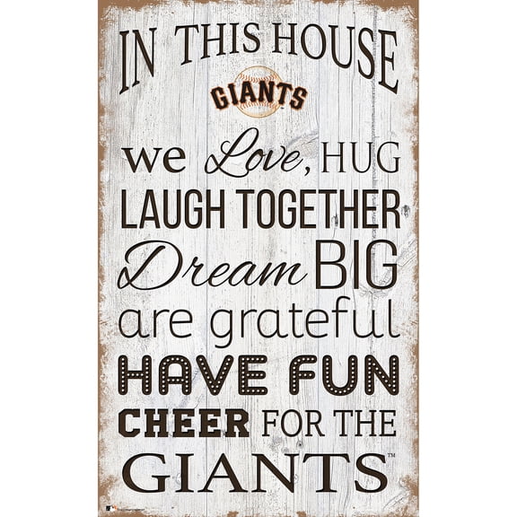 San Francisco Giants 11'' x 19'' Team In This House Sign
