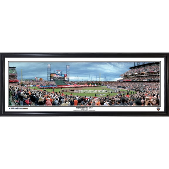 San Francisco Giants 13.5'' x 39'' 2010 World Series Champions Standard Framed Panorama