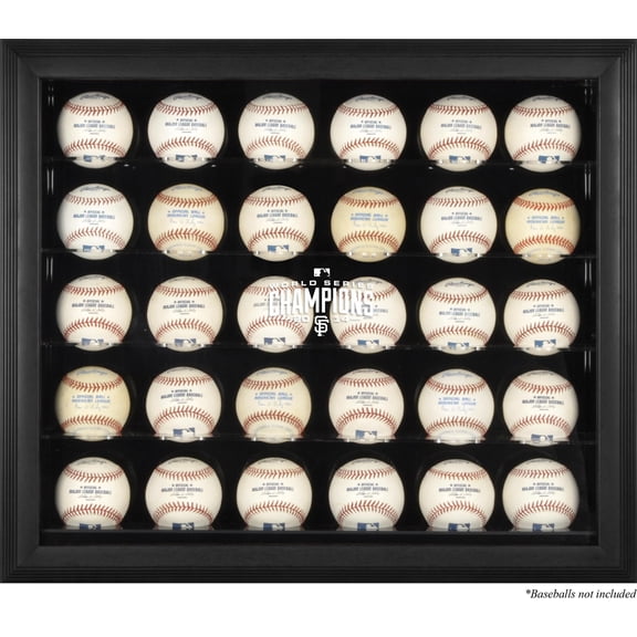 San Francisco Giants 2014 World Series Champions Black Framed 30-Ball Display Case