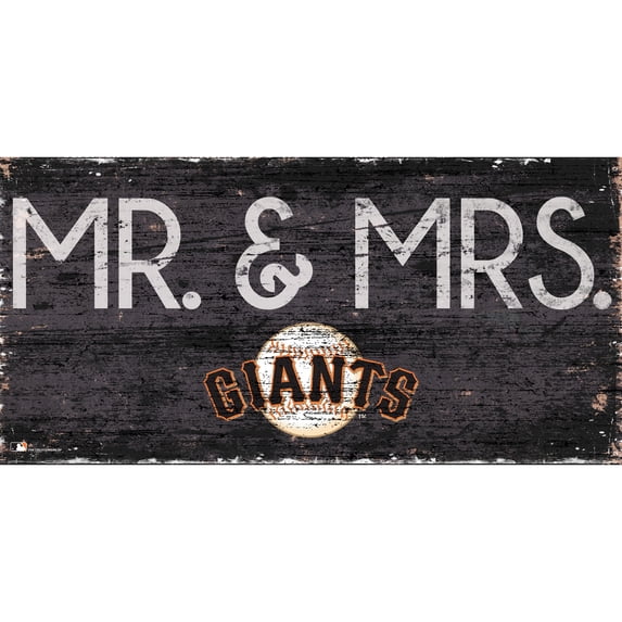 San Francisco Giants 6'' x 12'' Mr. & Mrs. Sign