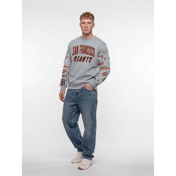 San Francisco Giants Reebok Adult Gray Crew Neck Sweatshirt