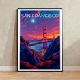 San Francisco Golden Gate Bridge Wall Art Print, Iconic California ...