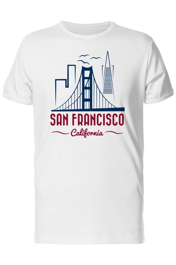 San Francisco Golden State T-Shirt Men -Image by Shutterstock, Male Large