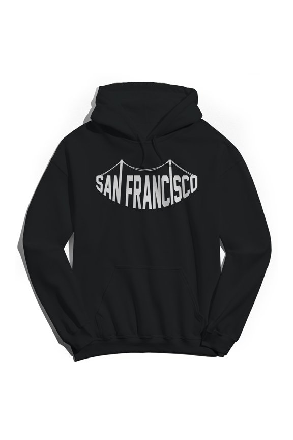 San Francisco Humor Graphic Black Men's Crewneck Sweatshirt Hoodie