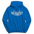 thumbnail image 1 of San Francisco Humor Graphic Royal Men's Crewneck Sweatshirt Hoodie, 1 of 1