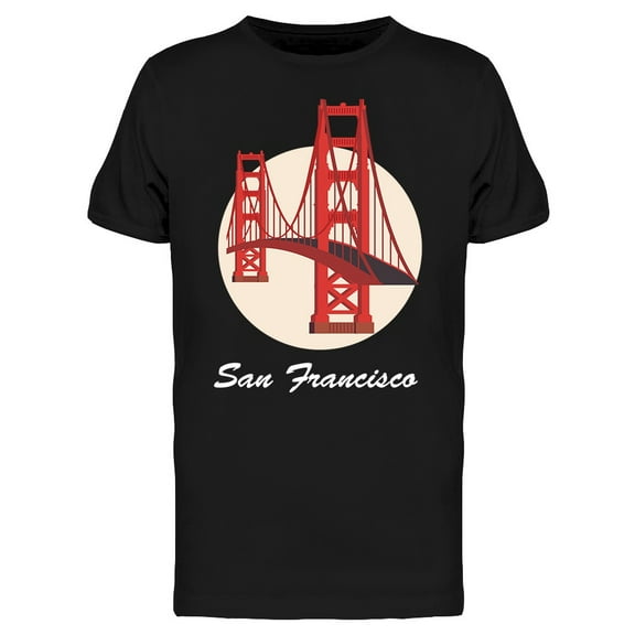 San Francisco Iconic Bridge T-Shirt Men -Image by Shutterstock, Male Large