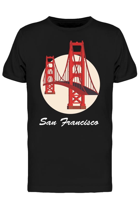 San Francisco Iconic Bridge T-Shirt Men -Image by Shutterstock, Male Medium
