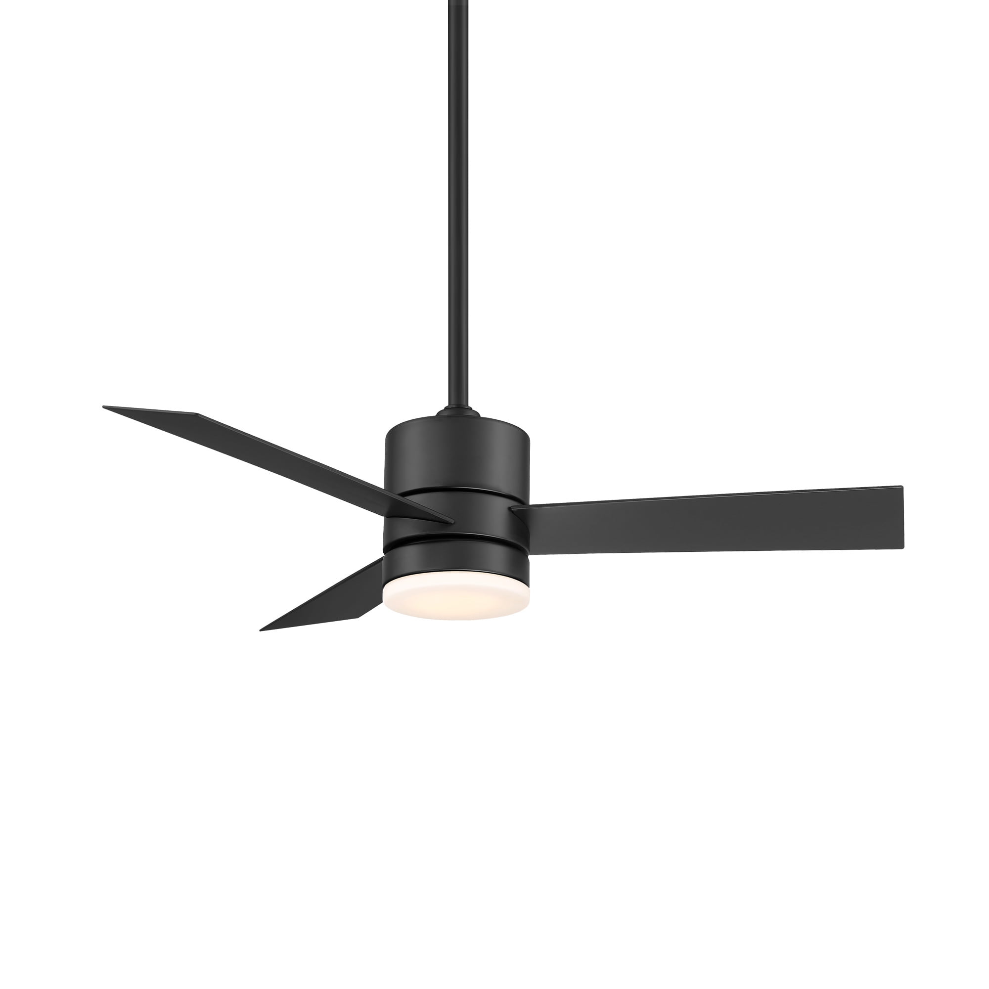 Matte Black 44in Smart Ceiling Fan with LED Light and Remote