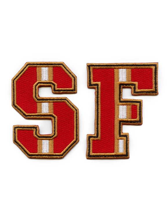 San Francisco Letters SF Patch Set Football Bay Area Embroidered Iron On