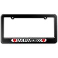 thumbnail image 1 of San Francisco Love with Hearts License Plate Frame, 1 of 1