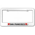 thumbnail image 1 of San Francisco Love with Hearts License Plate Tag Frame, Multiple Colors, 1 of 1