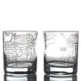 thumbnail image 1 of San Francisco Map Etched Whiskey Glasses Tumbler Gift Set | Old Fashioned Rocks Glass (Set of 2) - 10 Oz, 1 of 8