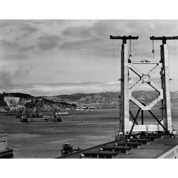 San Francisco-Oakland Bay Bridge History (24 x 18)