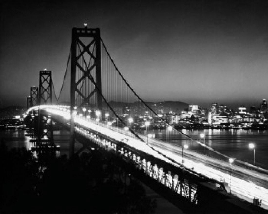 San Francisco-Oakland Bay Bridge San Francisco California USA Canvas Art -  (18 x 24)