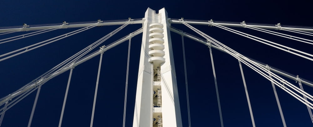 San Francisco-Oakland Bay Bridge San Francisco Oakland California USA Canvas Art - Panoramic Images (36 x 12)