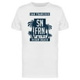 thumbnail image 1 of San Francisco Ocean Beach T-Shirt Men -Image by Shutterstock, Male Large, 1 of 2