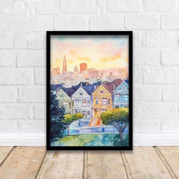 San Francisco Paintingart San Francisco Print Cityscape Scenic Sf Decor