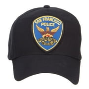San Francisco Police Seal Patched Cotton Twill Cap - Black OSFM