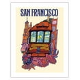 thumbnail image 1 of San Francisco - Presidio California Market Street Cable Car - Vintage Travel Poster by David Klein c.1960 - Bamboo Fine Art 290gsm Paper (Unframed) 17x22in, 1 of 4
