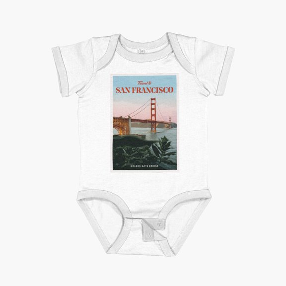 San Francisco Short Sleeve Baby One-Piece - 703