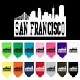 thumbnail image 1 of Pet and Dog Bandana Screen Printed, "San Francisco Skyline", 1 of 10