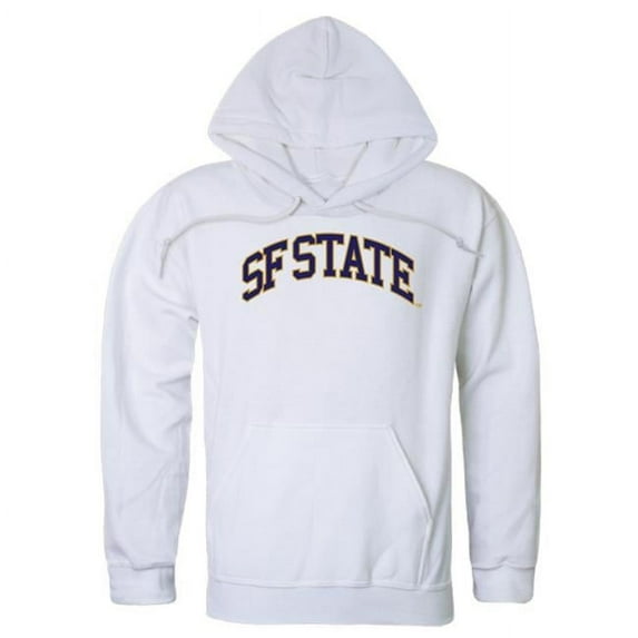 San Francisco State University Campus Hoodie, White - Large