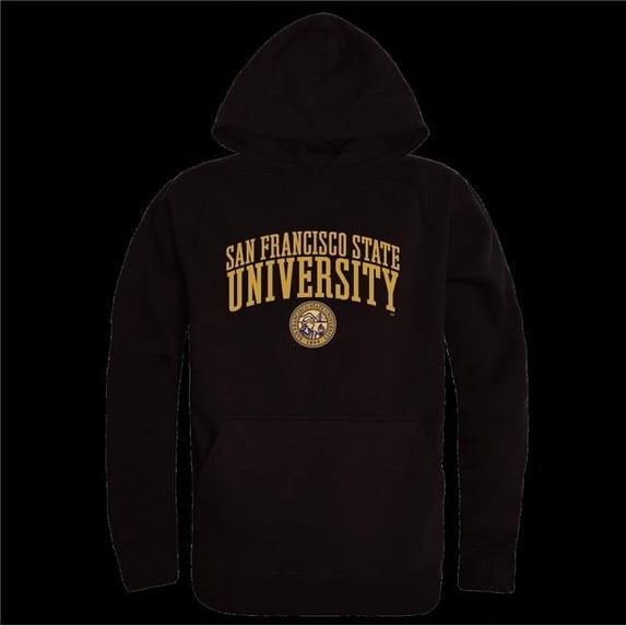 San Francisco State University Gators Seal Hoodie, Black - 2XL