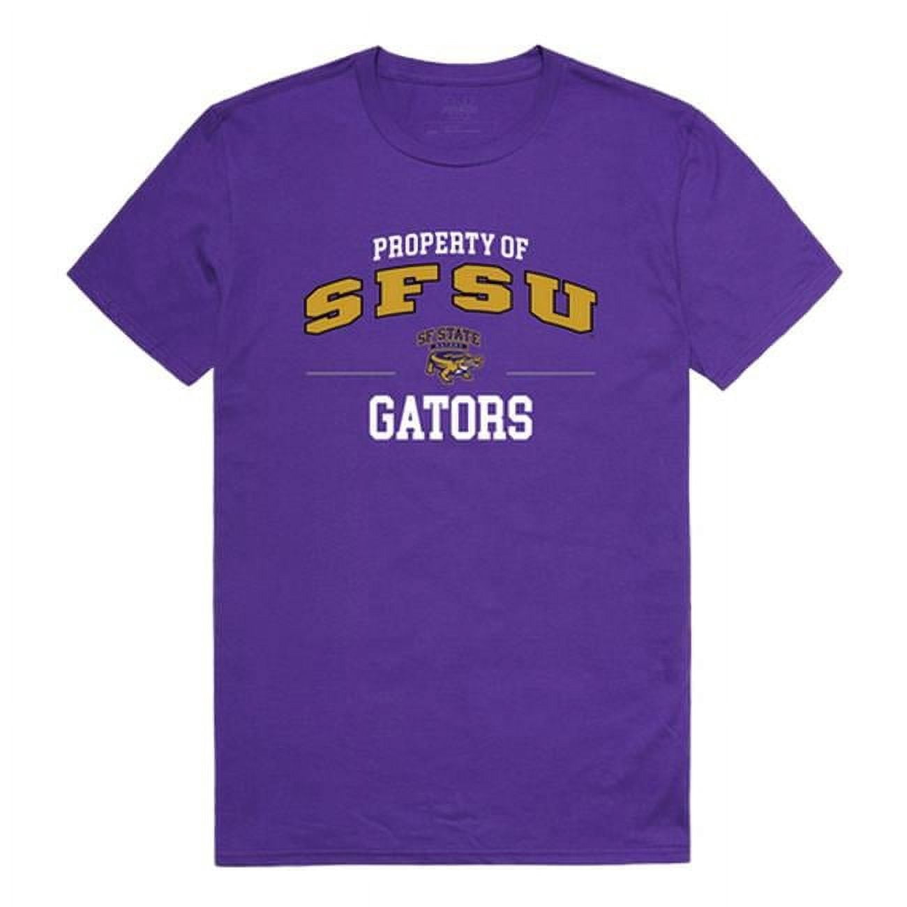 San Francisco State University Men Property T-Shirt, Purple - Extra ...