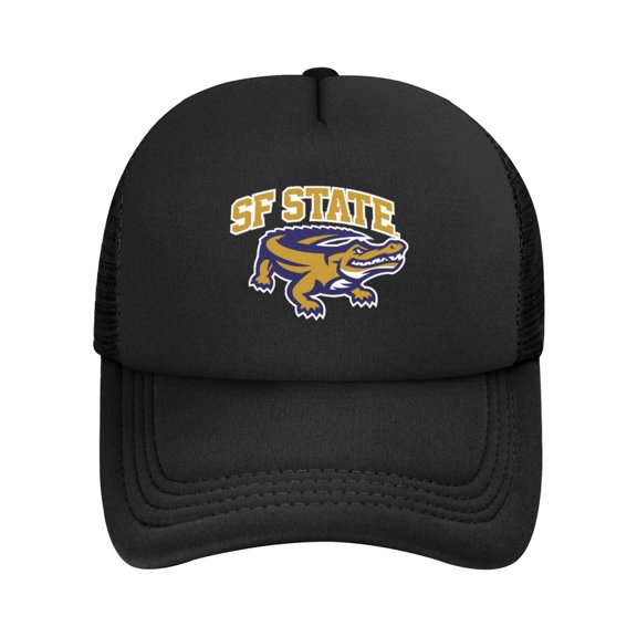 San Francisco State University Solid Color Lightweight Adult Mesh Baseball Cap