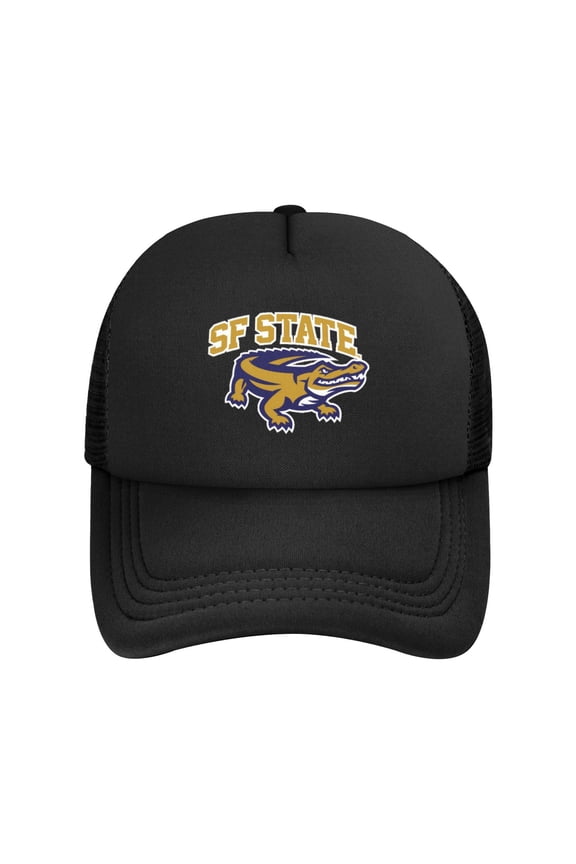 San Francisco State University Solid Color Lightweight Adult Mesh Baseball Cap