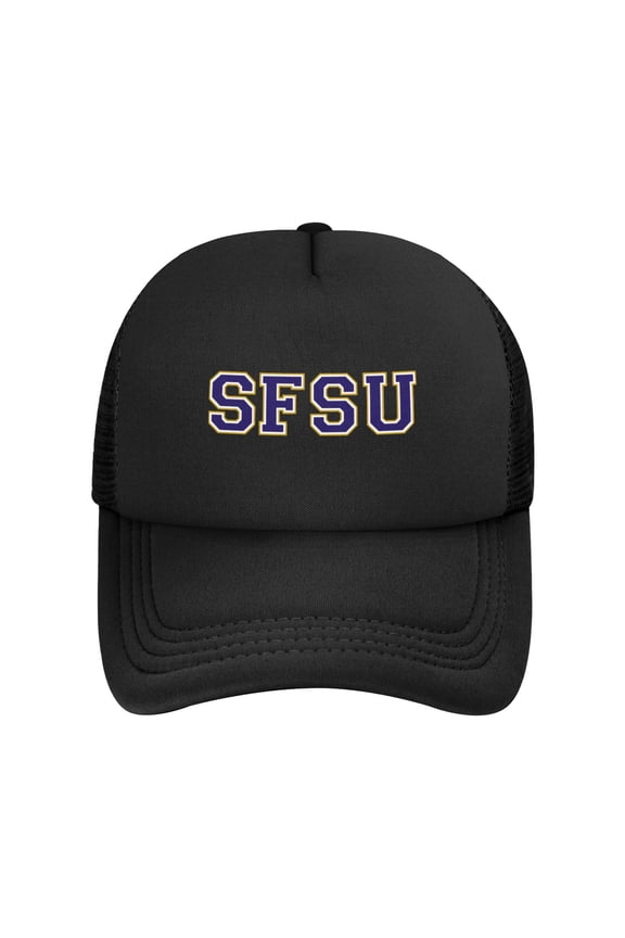 San Francisco State University Solid Color Lightweight Adult Mesh Baseball Cap