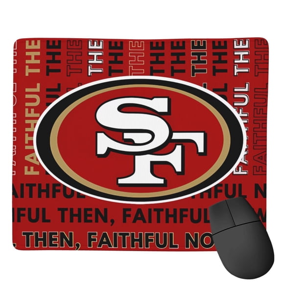 San_Francisco Team Anti-Slip Rubber Mouse Pad 7x9in Precision Lock Edge Mouse Pad American Football Theme Game Mouse Pad Fan Gift Smooth Operation