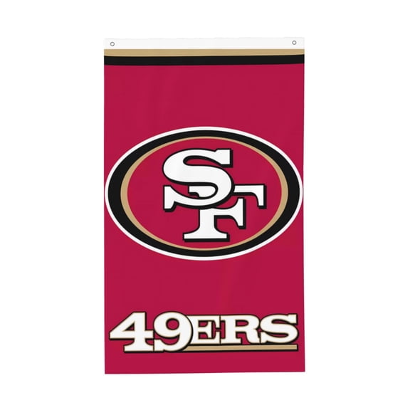 San_Francisco Team Double Sided Flag 3x5ft Garden Hanging Flag Match Support Flag American Football Fan Home Decor Flag Football Fan Gift