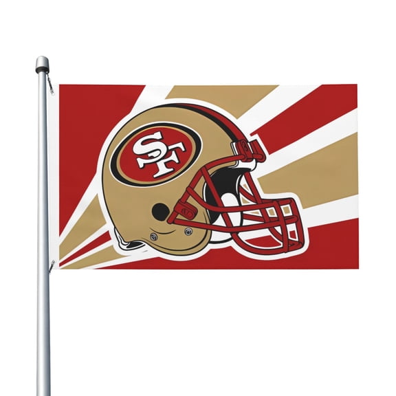 San_Francisco Team Double Sided Flag 3x5ft Garden Hanging Flag Match Support Flag American Football Fan Home Decor Flag Football Fan Gift