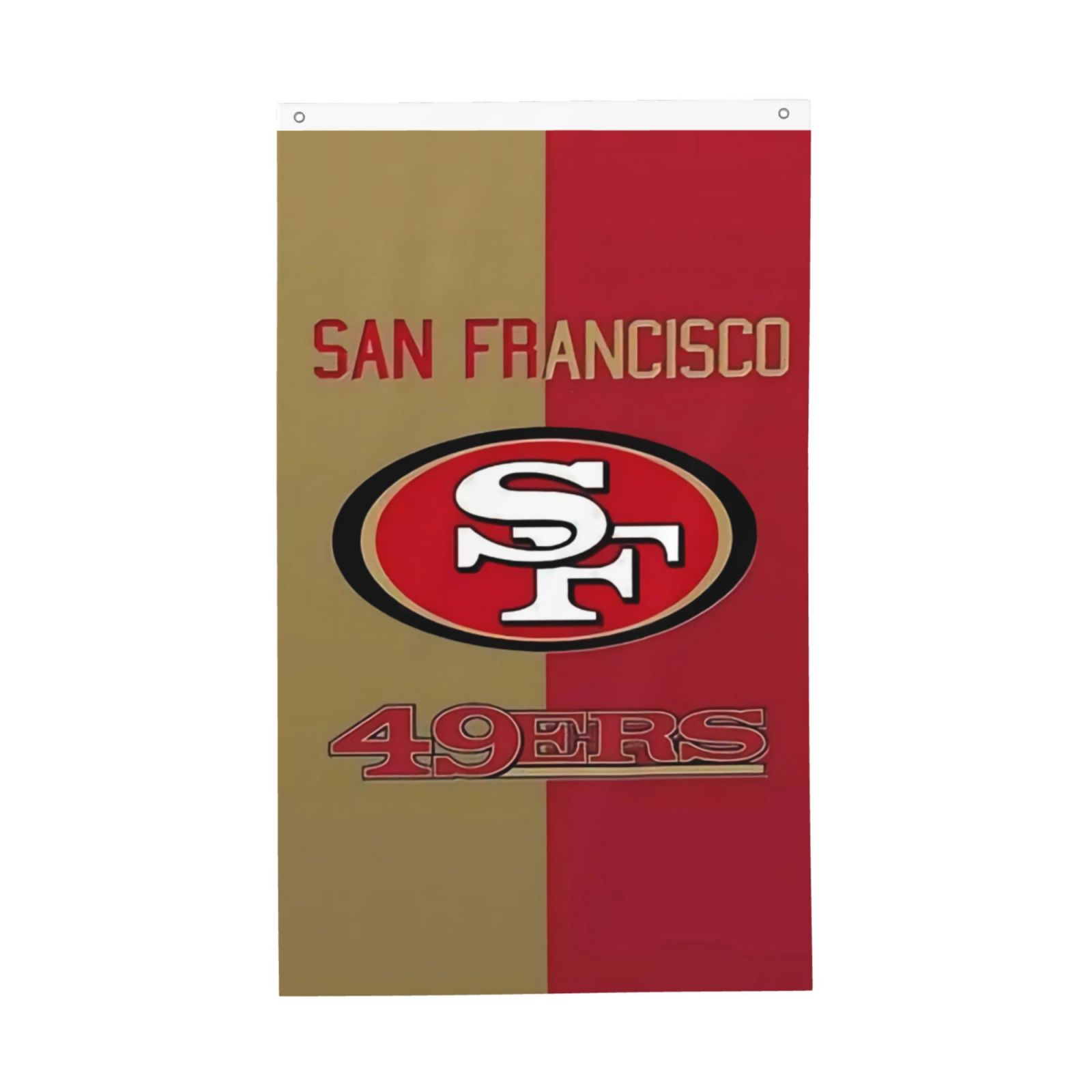San Francisco 49ers Heavy-Duty Nylon Banner Flag 28x40 In