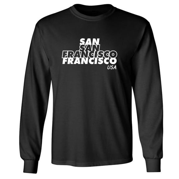 San Francisco USA Adult Long Sleeve T-shirt