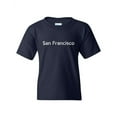 thumbnail image 1 of San Francisco Unisex Youth Kids T-Shirt Tee Clothing Youth Large Navy Blue, 1 of 5