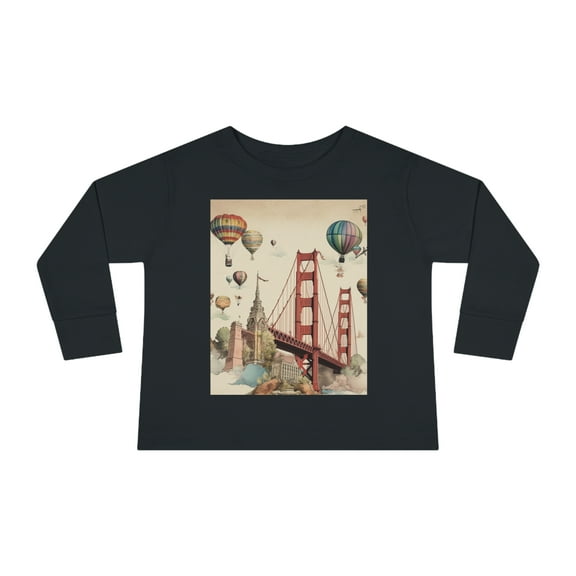 San Francisco Urban Wanderlust Toddler Long Sleeve Tee