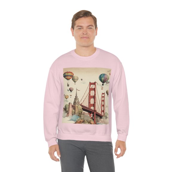 San Francisco Urban Wanderlust Unisex Heavy Blend Crewneck Sweatshirt