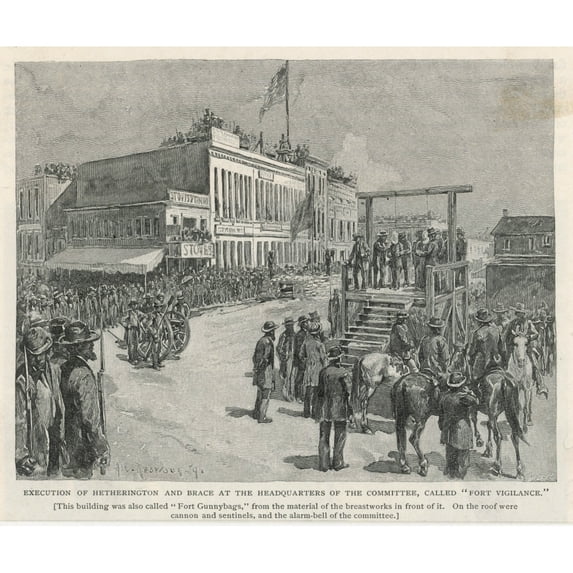 San Francisco Vigilants Poster Print By Mary Evans Picture Library (36 X 24)