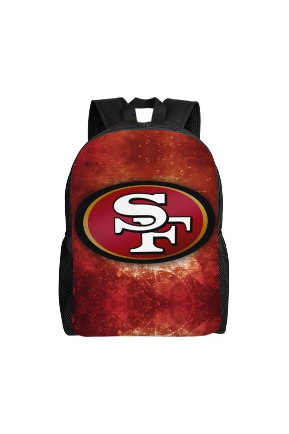 San_Francisco Youth Large Capacity Backpack Multifunctional Travel Backpack Waterproof Schoolbag Laptop Bag Men and Women Sports Backpack American Football Fan Gift