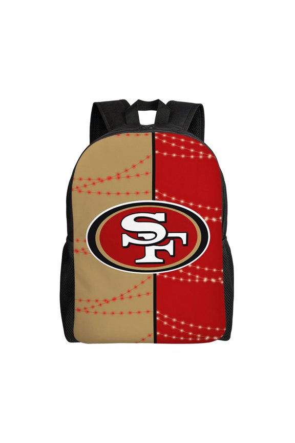 San_Francisco Youth Large Capacity Backpack Multifunctional Travel Backpack Waterproof Schoolbag Laptop Bag Men and Women Sports Backpack American Football Fan Gift