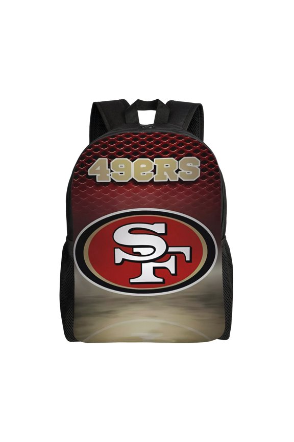 San_Francisco Youth Large Capacity Backpack Multifunctional Travel Backpack Waterproof Schoolbag Laptop Bag Men and Women Sports Backpack American Football Fan Gift