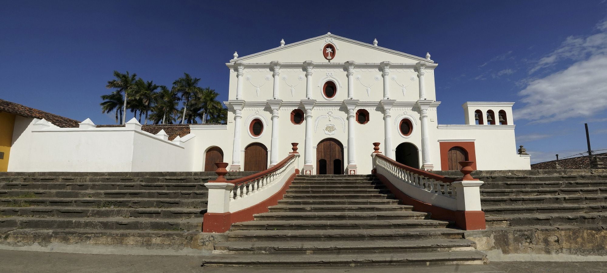 San Francisco church on the colonial old town in Granada Nicaragua Canvas Art - Panoramic Images (27 x 9)