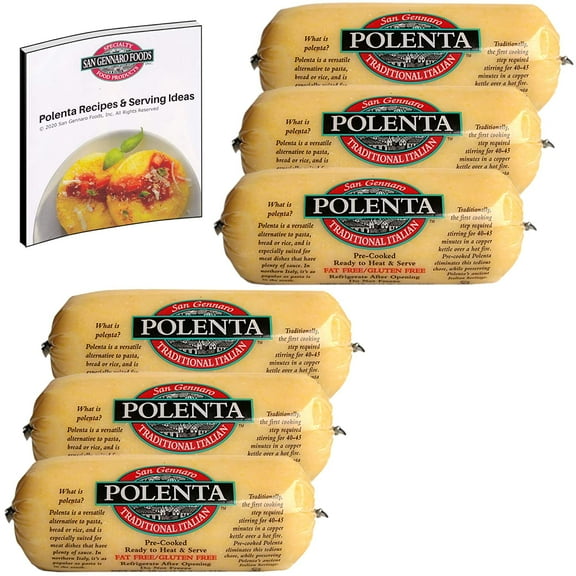 San Gennaro, Polenta Traditional Italian, Gluten-Free, Fat-Free, 18 oz Pack of 12