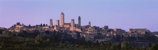 San Gimignano Tuscany Italy Canvas Art - Panoramic Images (36 x 12)
