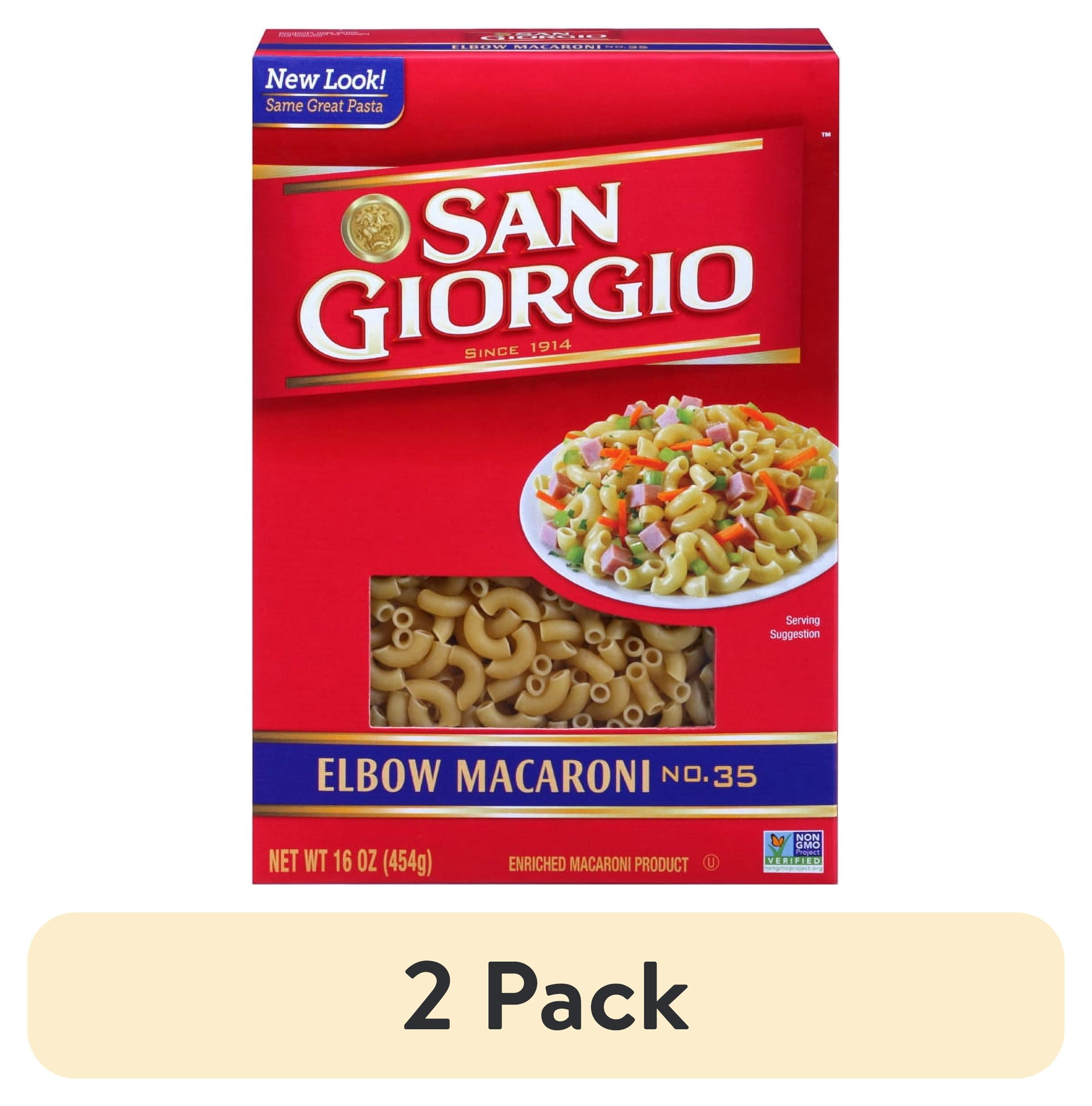 (2 pack) San Giorgio Elbow Macaroni Pasta, 16 Ounce Box - Walmart.com