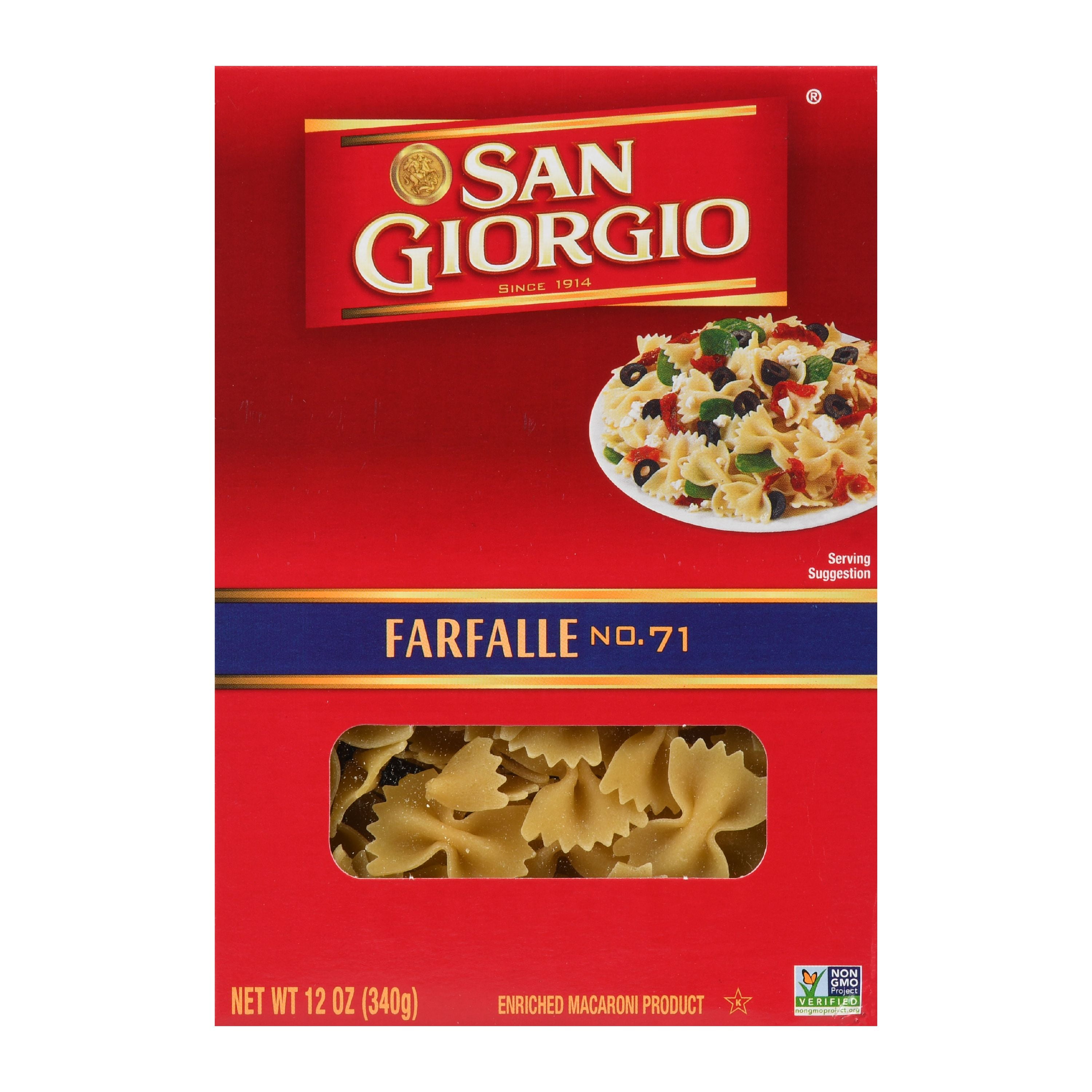 San Giorgio Farfalle Pasta, 12-Ounce Box