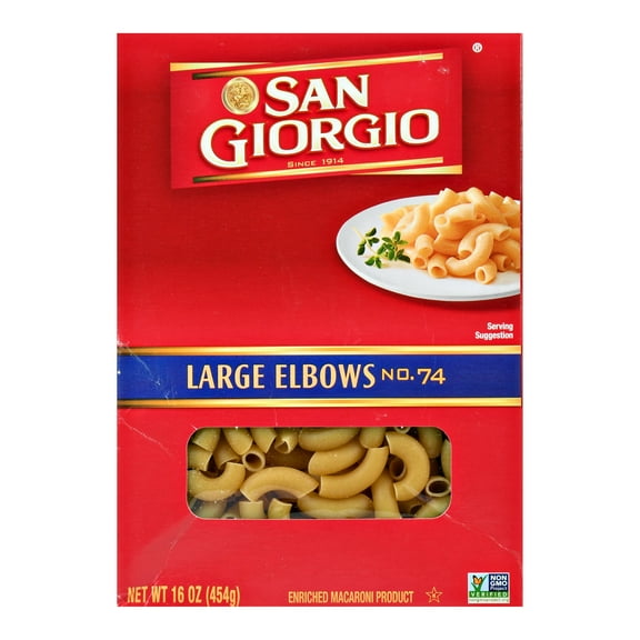 San Giorgio Large Elbows, 16-Ounce Box
